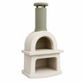 Horno de cemento refractario con chimenea