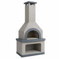 Barbacoa de Concreto con Chimenea