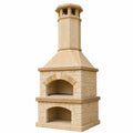 Barbacoa de Ladrillo Refractario para Exterior con Chimenea
