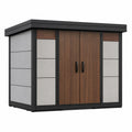 Cobertizo de Metal y Madera para Exterior 200x150 cm