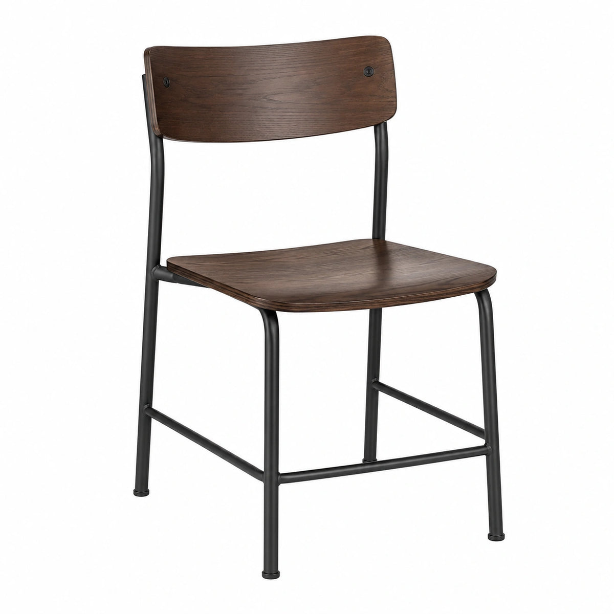Silla de madera y metal 45x45x80 cm