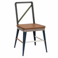 Silla de Madera y Metal Multicolor 85cm