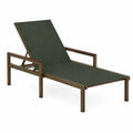Tumbona de Jardín con Estructura de Aluminio y Asiento de Tela Verde
