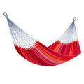 Hamaca de Algodón Rojo y Naranja 200x150 cm